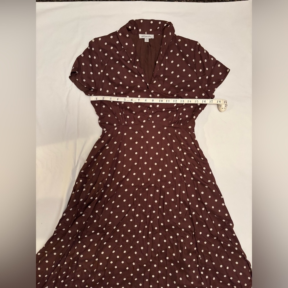 EMILY AND FIN | Adele Toffee Spot Dress [Sample Sale Item!] - Picture 4 of 8